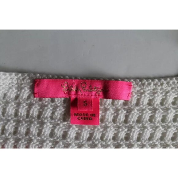 Lilly Pulitzer Cordetta Striped Sweater Top Pink Shandy Size Small - Picture 5 of 6